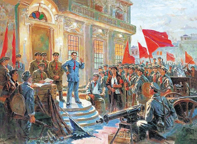 油画《南昌起义》.(资料图片)